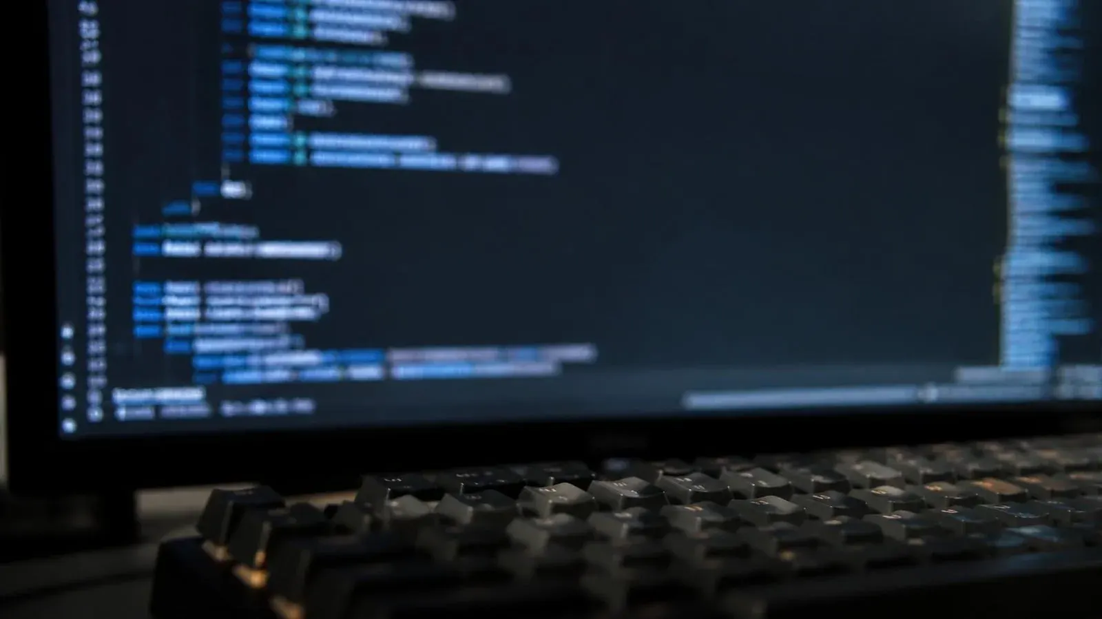 Source code on screen